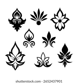 A stunning collection of elegant vintage decorative elements perfect for classic designs, ornate embellishments, and timeless creative projects with a sophisticated touch.
