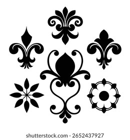 A stunning collection of elegant vintage decorative elements perfect for classic designs, ornate embellishments, and timeless creative projects with a sophisticated touch.