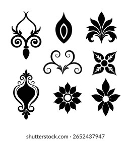 A stunning collection of elegant vintage decorative elements perfect for classic designs, ornate embellishments, and timeless creative projects with a sophisticated touch.