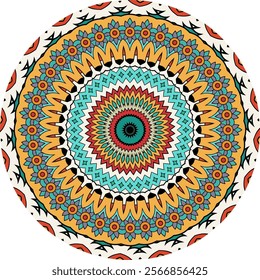 Stunning Colorful Mandala Design for Relaxation 