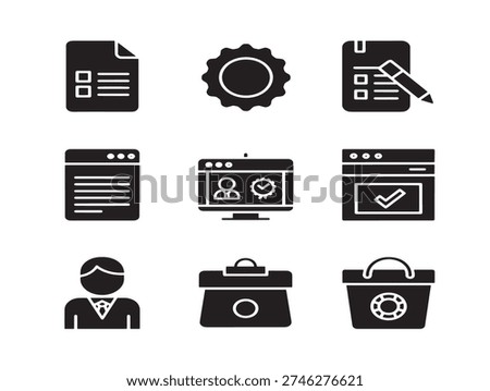 Stunning and Creative Designer Workspace Dashboard Icon Set