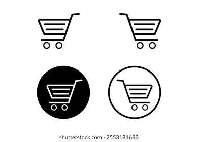 Stunning Creative Shopping Cart Flat Icons Designs for Enhanced User Experience, online shopping, shopping symbols, retail icons, product marketing, shopping UI, flat design icons, sales icons