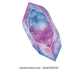 Uma impressionante ilustração do vetor de cristal que cativa o olho e provoca a imaginação.