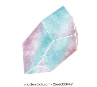 Uma impressionante ilustração do vetor de cristal que cativa o olho e provoca a imaginação.