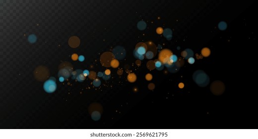 A stunning dark background with glowing gold bokeh and shimmering sparkles creates a magical, festive vibe. Perfect for elegant designs, celebrations, and adding a dreamy, enchanting touch to visuals.