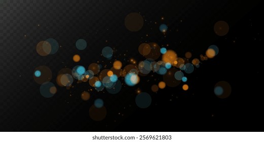 A stunning dark background with glowing gold bokeh and shimmering sparkles creates a magical, festive vibe. Perfect for elegant designs, celebrations, and adding a dreamy, enchanting touch to visuals.