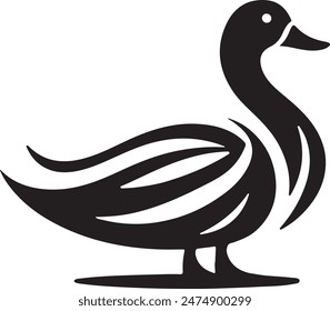 Stunning Duck Logo Vector for Your Brand Identity Silhouette