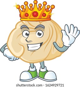 A stunning of dumpling stylized of King on cartoon mascot style