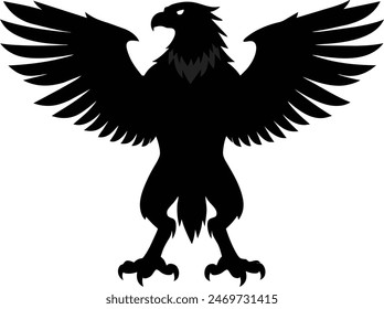 Stunning eagle vector illustration showcasing nature's beauty in intricate detail.