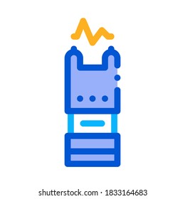 Stunning Electric Shock Icon Vector. Outline Stunning Electric Shock Sign. Isolated Contour Symbol Illustration