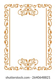 Stunning Flourish Ornamental Border Decorative Vector