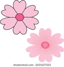 A stunning flower illustration, blooming with vibrant colors and intricate petal details, radiates natural elegance. Its captivating design is perfect for romantic, botanical, or artistic visuals.
