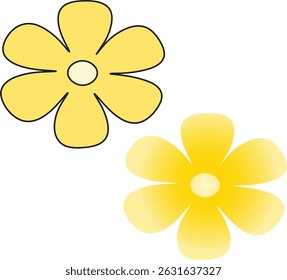 A stunning flower illustration, blooming with vibrant colors and intricate petal details, radiates natural elegance. Its captivating design is perfect for romantic, botanical, or artistic visuals.