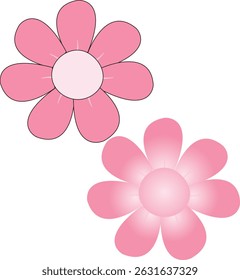 A stunning flower illustration, blooming with vibrant colors and intricate petal details, radiates natural elegance. Its captivating design is perfect for romantic, botanical, or artistic visuals.