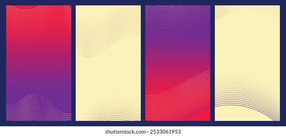 A stunning fluidity app background in purple, hot pink, and beige features smooth, flowing shapes that create a vibrant and modern visual appeal.