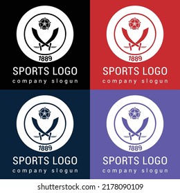 stunning football soccer futsal basketball sport logo