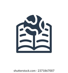 Stunning Geography Map Vector Icon Illustration