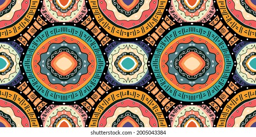 Stunning geometric background.contemporary tribal style seamless pattern.pattern ethnic graphic design print.Henna Mandala.Tribal African Inspired Pattern.carpet,wallpaper,wrapping,embroidery style