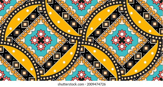 Stunning geometric background.contemporary tribal style seamless pattern.pattern ethnic graphic design print.Henna Mandala.Tribal African Inspired Pattern.carpet,wallpaper,wrapping,embroidery sty