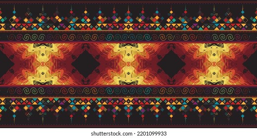 Stunning geometric background.contemporary tribal style seamless pattern.pattern ethnic graphic design print.Henna Mandala.Tribal African Inspired Pattern.carpet,wallpaper,wrapping,embroidery style