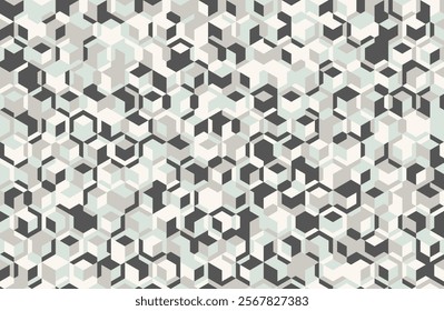 Stunning geometric pattern featuring a tessellation of subtly shaded hexagons.  Ideal for website backgrounds, textile designs, and modern print projects.  Clean, contemporary aesthetic.