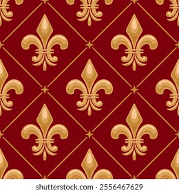 stunning gold fleur de lis pattern, showcasing intricate designs that evoke elegance and sophistication. Ideal for decor, fashion, and branding projects, it adds a touch of refinement.