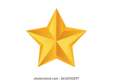 Stunning Gold Gradient Star Icon, golden gradient star icon, shiny gold star icon, premium golden star vector