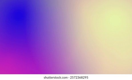 A stunning gradient that smoothly shifts from deep blue on the left through vibrant pinks to a soft yellow on the right, creating a dynamic and balanced contrast.