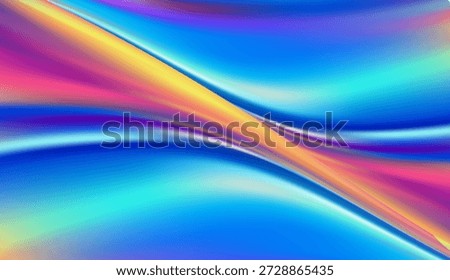 stunning iridescent fluid gradient background vibrant flowing waves The colorful texture features smooth transitions between electric blue pink and golden yellow