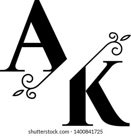 Stunning kit with split elegant monograms letters suitable for digital projects, cards, invitations etc. Enjoy it!