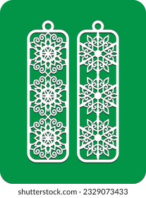 Stunning Laser-Cut Bookmark Designs, flower panel