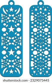 Stunning Laser-Cut Bookmark Designs, flower panel