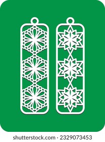 Stunning Laser-Cut Bookmark Designs, flower panel