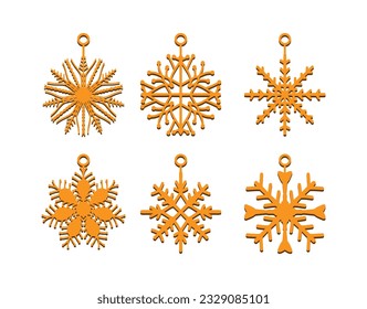 Stunning Laser-Cut snowflake earring design