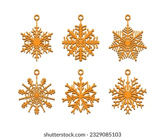 Stunning Laser-Cut snowflake earring design