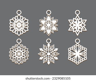 Stunning Laser-Cut snowflake earring design