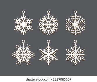 Stunning Laser-Cut snowflake earring design