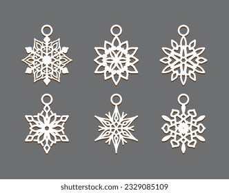 Stunning Laser-Cut snowflake earring design