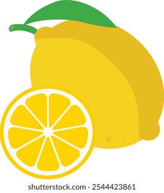 Stunning Lemon Fruit Vector Graphics for Professional Use