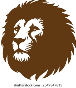 Stunning lion head silhouette vector design, ideal for logos, décor, and apparel. Features bold lines and intricate details, embodying strength and elegance. Perfect for versatile creative projects 