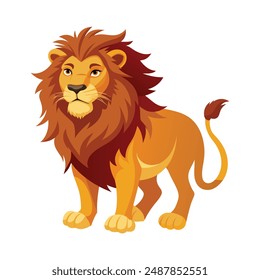 Stunning Lion Vector Illustration Art 