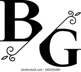 Stunning logotype with split elegant monograms letters suitable for logo, digital projects, cards, invitations etc. Enjoy it!