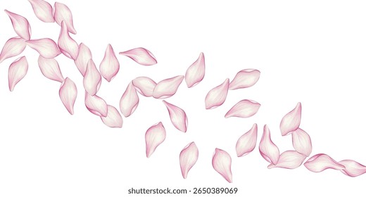 Stunning magnolia flowers on delicate branches. Soft pink petals exude elegance and charm, perfect for floral designs, prints, and home decor. A graceful botanical illustration full of beauty.