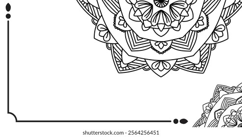 Stunning Mandala Art Vector Illustration Design. Intricate and Detailed Geometric Patterns. Great for Adding a Touch of Elegance to Your Creative Projects, Posters, Print Materials, and Digital Media