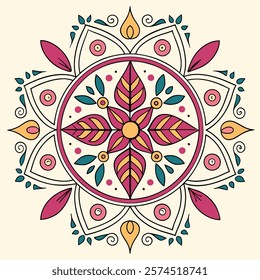 Stunning Mandala Illustrations for Diwali Cards