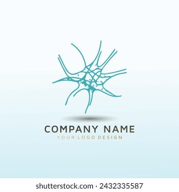 Stunning Minimalist Neuron Inspired Logo