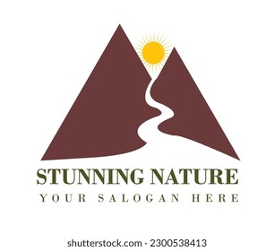 Stunning nature logo vector monogram