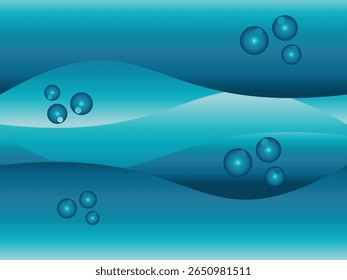 Stunning nature water background featuring serene blue tones, subtle surface ripples, and shimmering light. Perfect for peaceful and refreshing designs.