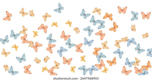 Stunning orange butterflies with orange accents on a white background. A perfect choice for nature-inspired designs, invitations, wallpapers, and decor. High-quality, vibrant, and eye-catching artwork