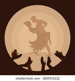 A stunning performance of tango dancers. 